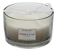 Home Deco Factory Bougie parfumée 3 mèches Harmony 13 cm Ambre Gris G