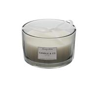 Bougie Parfumée 3 mèches Teinte Grise Senteur Ambre Ø13x8cm - ELEXI -