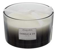 Bougie Parfumée 3 mèches Teinte Noire Senteur Linge Frais Ø13x8cm - ELEXI - ALTOBUY Blanc G