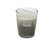 Bougie Parfumée 3 mèches Vase Gris Senteur Ambre H16cm - ELEXI -