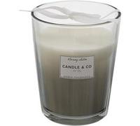 AltoBuy Bougie Parfumée 3 mèches Vase Gris Senteur Ambre H16cm - ELEXI