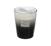 AltoBuy Bougie Parfumée 3 mèches Vase Noir Senteur Linge Frais H16cm