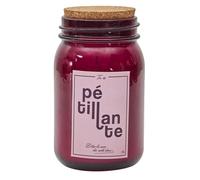 Bougie parfumée 40h TU ES modèle ""Tu es pétillante"" à la cire de parafine senteur magnolia rose