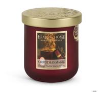 Heart & Home – Bougie parfumée Magie de Noël – Cire naturelle de soja 30h – Petite jarre en verre