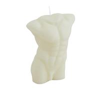 Bougie parfumée à la cire pour le corps humain - Décoration d'intérieur - Blanc laiteux