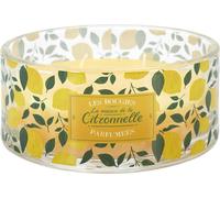Bougie parfumée à la citronnelle contre les moustiques - Ø 19 cm - Bougie d'extérieur parfumée au citron - Vase en verre avec 3 mèches - Anti-moustiques - Zeste d'été