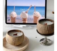 Bougie parfumée à la noix de coco, artisanale, parfum premium pour la maison et la chambre à coucher, bougie, bougies, cadeaux, ornements, décorations Freesia poire anglaise,Vanille française,Saveur d