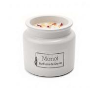 bougie parfumée anti odeur monoï pot béton