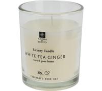 Bougie parfumée AromaTube 8×10 cm - Thé blanc & gingembre, crème