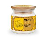Bougie Parfumée Artisanale "Caramel Vanillé" 40 heures 150ml | Mistral des Sens