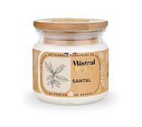 Bougie Parfumée Artisanale "Santal" 40 heures 150ml | Mistral des Sens