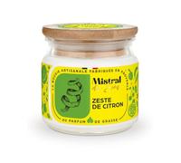Bougie Parfumée Artisanale "Zeste de Citron" 40 heures 150ml | Mistral des Sens