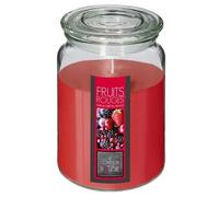 Bougie parfumée - ATMOSPHERA - Fruits rouges - 510g - Rouge - Intérieur