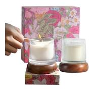 Bougie parfumée avec carte - Bougies parfumées à la de soja naturelle, décoration de chambre esthétique, bougie cadeau d'aromathérapie | Coffret cadeau d'aromathérapie relaxante pour salon