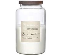 Bougie parfumée avec couvercle en acacia (H24 cm) senteur brume des bois - Altobuy G