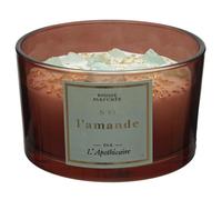 Bougie parfumée avec pierres 18h L'APOTHICAIRE à la cire de paraffine senteur amande