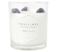 Bougie parfumée avec Pierres 35h Fascination à la Cire de Paraffine Senteur musc