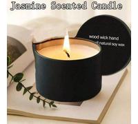 Bougie parfumée, bougie à l'huile essentielle de massage en boîte de métal, bougie à l'huile de noix de coco, convient pour la chambre et la salle de bain, parfum de longue durée, infusée aux huiles e