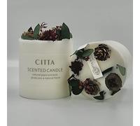 Bougie parfumée | Bougies en cire de soja avec décoration florale | Bougie parfumée pour décoration d'intérieur | Bougies d'aromathérapie | Bougies cadeaux pour femme