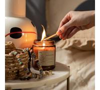 Bougie parfumée Brûleur de fumée Parfums d'ambiance Tofu Bougie parfumée décorative au parfum unique Bougie Bois de Santal HOMLA