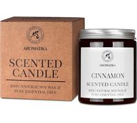Bougie Parfumée Cannelle 150g - Huile Essentielle de Cannelle Pure - Bougie de Cire de Soja - Aromathérapie - Désodorisant pour la Maison - Idée pour Anniversaire - Noël