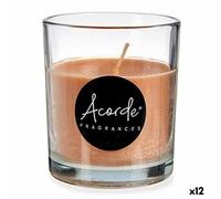 Bougie parfumée Cannelle 7 x 7,7 x 7 cm (12 pièces)