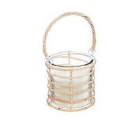 Bougie Parfumée Citronnelle en Verre et Rotin 430 G