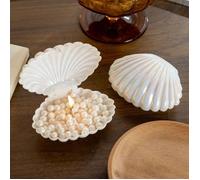 Bougie parfumée coquillage perle décoration originale sans fumée idée cadeau
