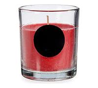 Bougie parfumée dans un bocal en verre d'une durée de combustion d'environ 30 h - Vanille, bambou, lavande, cannelle, fraise, thé vert, fruits rouges - Parfum marin (fruits rouges)