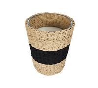 Bougie parfumée dans un panier Tressé (H23cm) senteur bois gingembre