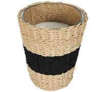 Bougie parfumée dans un panier Tressé (H23cm) senteur bois gingembre