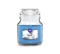 Bougie parfumée dans un pot en verre avec couvercle - 120 g - Durée de combustion : environ 28 h (anti-tabac)