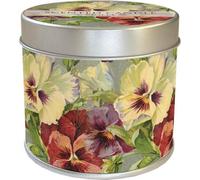 Bougie parfumée dans une boîte en métal Pensées