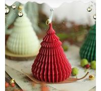 Bougie parfumée de Noël, 65 g, faite à la main, bougie décorative de Noël, bougie décorative de Noël, bougie de paraffine pour accessoire photo de table, décoration de fête de Noël et cadeau (arbre