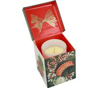 Bougie parfumée de Noël dans un verre Blanc Vanille 7,5cm Idée cadeau