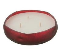 Bougie Parfumée Déco "Livia" 13cm Oud Amber Rouge Rouge G