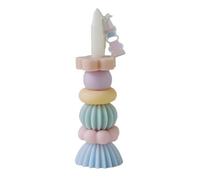 Bougie parfumée empilable multicolore, cires de soja naturelles, parfums, décoratif pour anniversaire, forme empilable