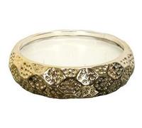 Bougie Parfumée en Céramique Dorée 7 Mèches Senteur Ambre Ø20cm - PONS - ALTOBUY Or G