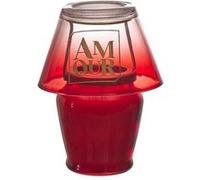 Bougie parfumée en forme de lampe d'amour (H12,5 cm) senteur rêve poudré - - ALTOBUY Rouge G