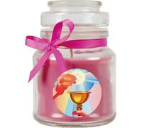 Bougie parfumée en pot de bonbon Design : Communion, Lavande ( Lila ) - 120g