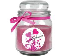 Bougie parfumée en pot de bonbon Design : Merci, Lavande ( Lila ) - 300g