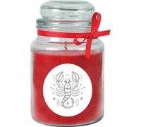 Bougie parfumée en pot - Signe astrologique ( rose ) 500gr - 110 heures - Scorpion