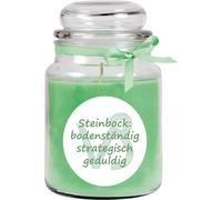 Bougie parfumée en pot - Signe du zodiaque ( Coconut Limes ) 500gr - 110 heures - Capricorne