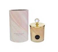 Bougie parfumée en verre 210 g diam.8 x 12,5 cm élégante décoration bonbonnière 2026 idée cadeau raffinée mariage complément décoration maison bureau (Rose)