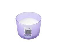 Bougie parfumée en verre avec 3 mèches "Essentiel" - Lavande - D11 x 8 cm