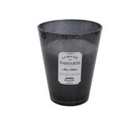 AltoBuy Bougie Parfumée en Verre Bullé Gris Foncé Senteur Musc Blanc H23cm - Rainy
