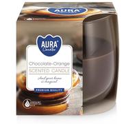 Bougie parfumée en verre de CHOCOLAT - ORANGE