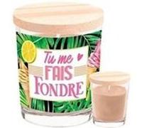 Bougie parfumée en verre tu me fais fondre G
