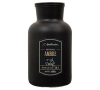 Bougie Parfumée Flacon Noir Mat Senteur Ambre