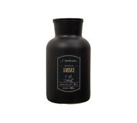 Bougie Parfumée Flacon Noir Mat Senteur Ambre - MYSTIC -